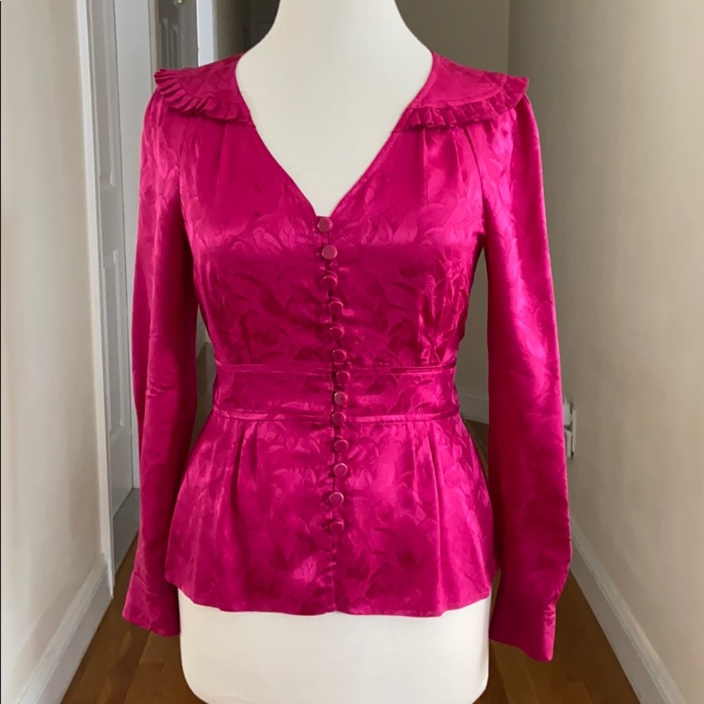 Fuchsia Marc Jacobs Silk Blouse